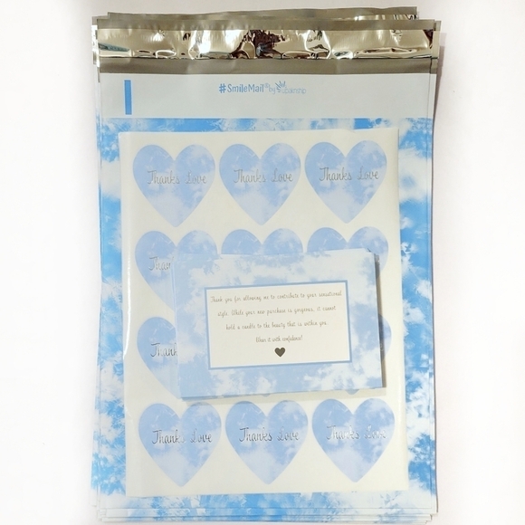 35 PIECE  Cloud Tie Dye Poly Mailer Bundle - Picture 1 of 6